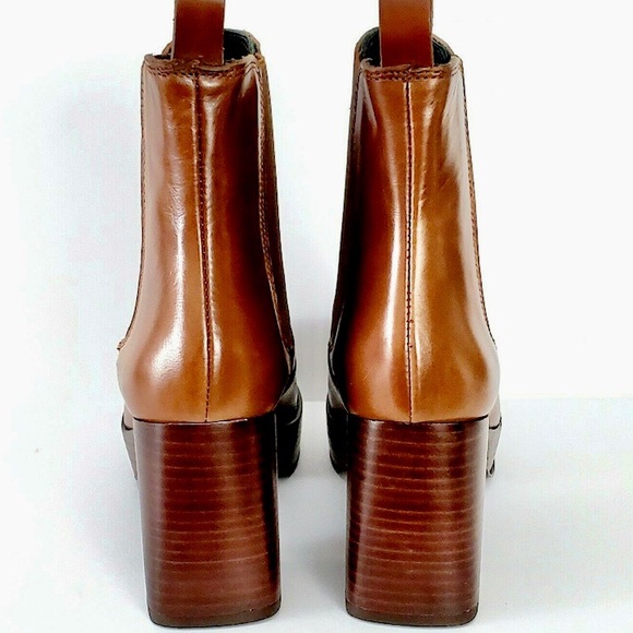 Pons Quintana Nepal Legno Brown leather platform ankle boots. Size 10. NWT - Picture 12 of 15